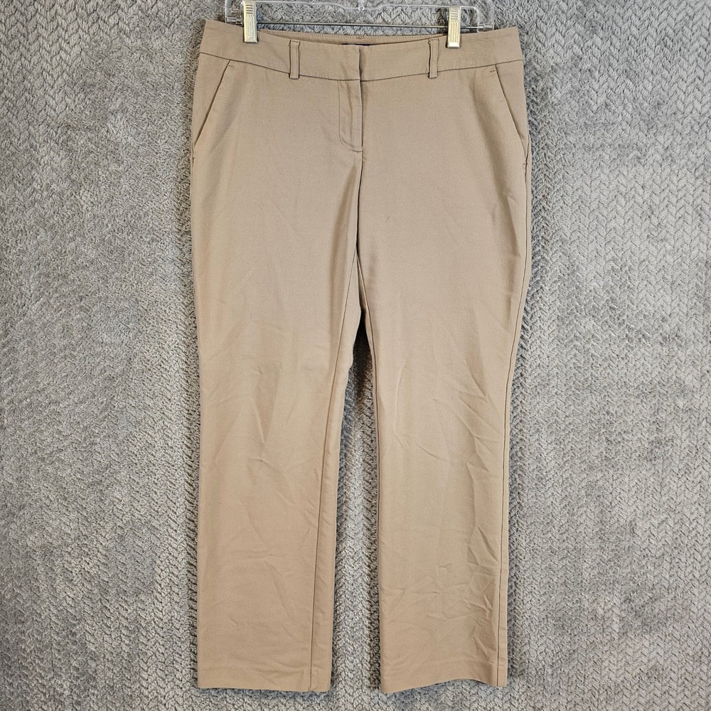 Apt. 9 Torie Khaki Tan Straight Leg Stretch Dress Pants Womens 6 Professional